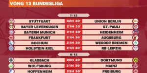 Lịch thi đấu Bundesliga